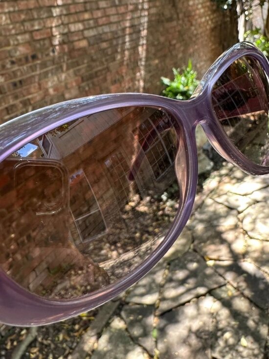 Vintage Ladies GUCCI GG2933/S Purple Butterfly Frame Sunglasses Y2k Safilo Italy